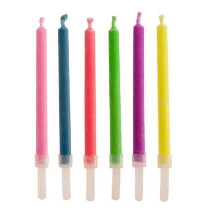 Velas Chama Cores c/6