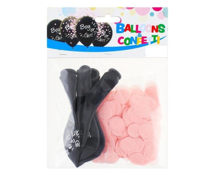 Balões c/ Confetti Boy Girl 12'' c/4 - Image 1