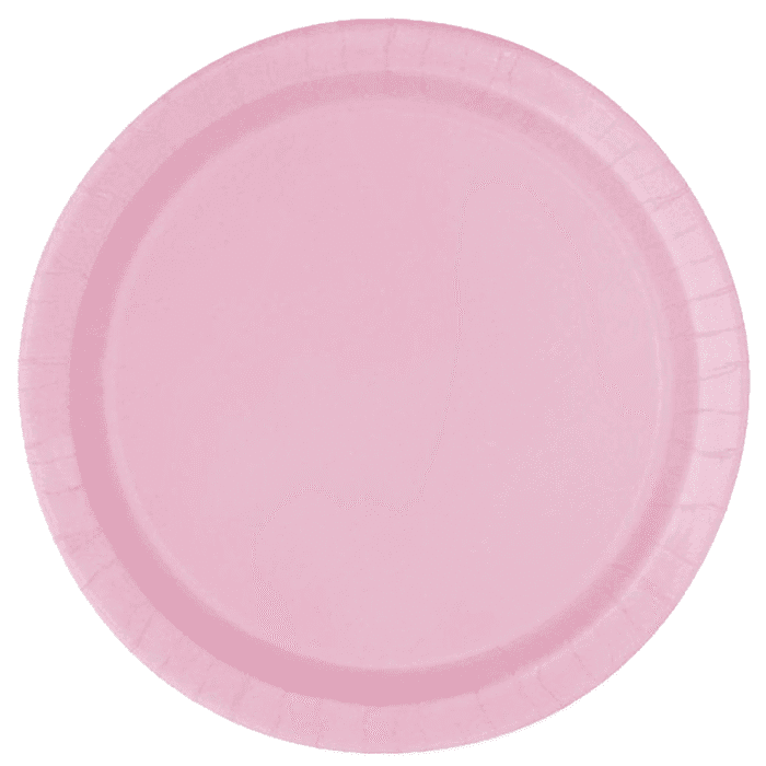 Pratos Papel Pequeno Rosa c/6 - Image 1