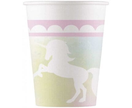 Copos Unicornio 200ml c/8