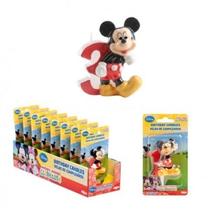 Dekora Vela Mickey Nº 3 6.5cm