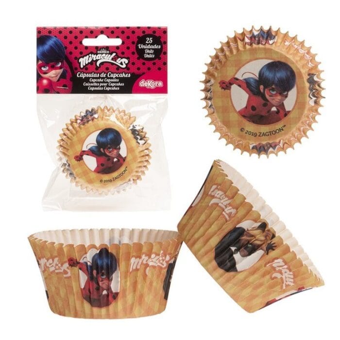 Dekora Capsulas Cupcake Ladybug c/25 - Image 1