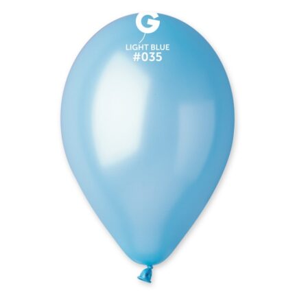 Balões Latex #035 Azul Claro 12'' Gemar c/100
