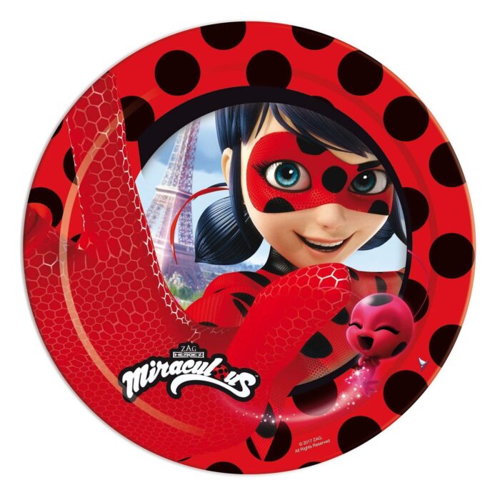 Pratos Ladybug 23cm c/8 - Image 1