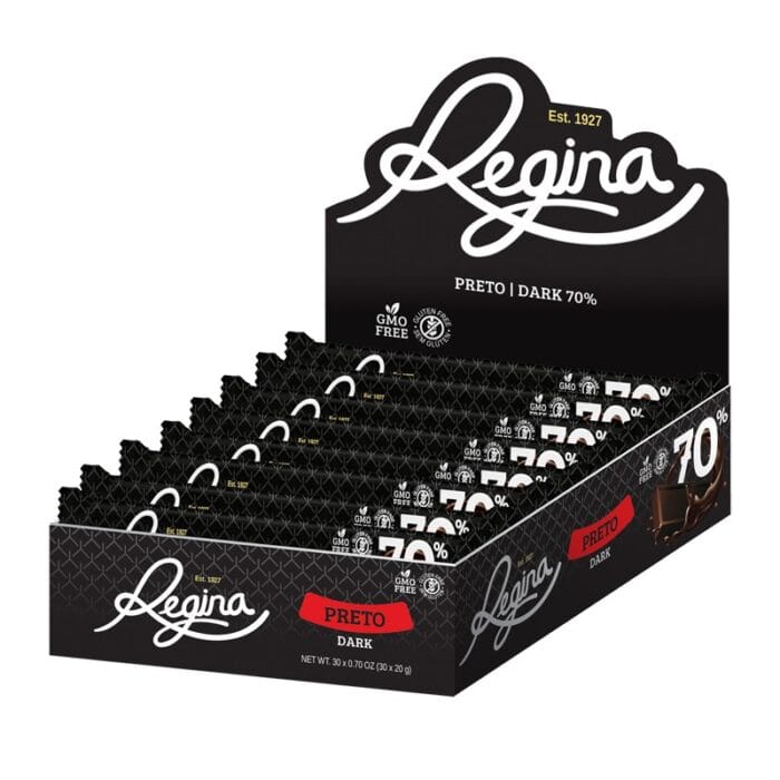 Chocolate Regina Preto 70% Cacau 20gr c/30 - Image 1