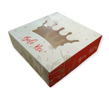 Caixa Bolo Rei 28x28x7.5cm