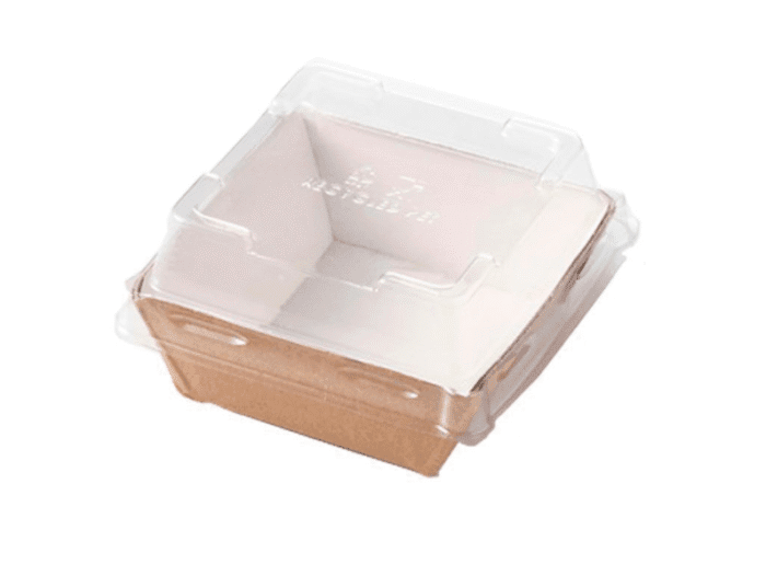 Caixa Kraft Prisma 550ml 12.8x12.8x4.5cm - Image 1