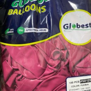 Balões Latex Globest Cores Fucsia 30cm c/100