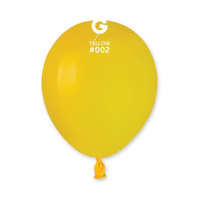 Balões Latex #002 Amarelo 5'' Gemar c/100 - Image 1