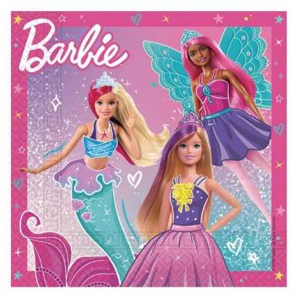 Guardanapos Barbie 33x33cm c/20