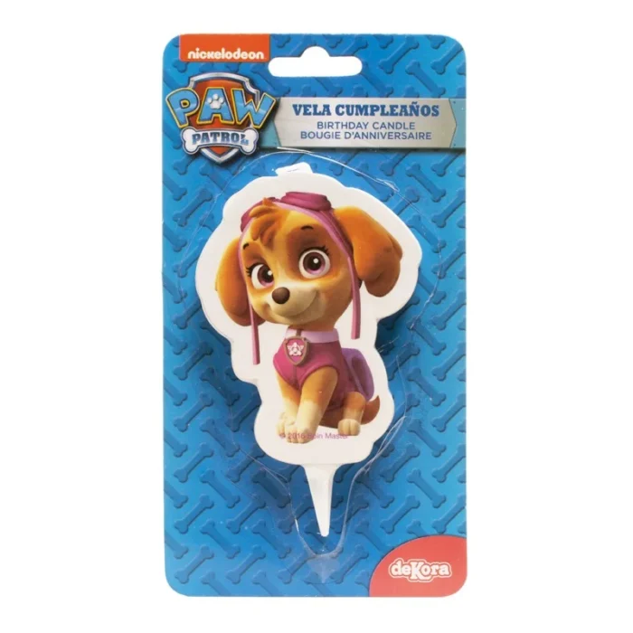 Vela Aniversário 2D Skye Patrulha Pata 7cm - Image 1