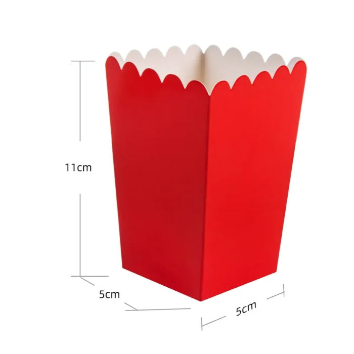 Caixa Pipocas Papel Pequena Vermelho c/6 - Image 1