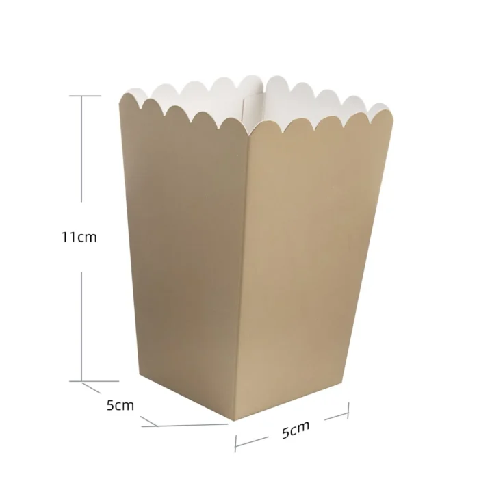 Caixa Pipocas Papel Pequena Dourada c/6 - Image 1