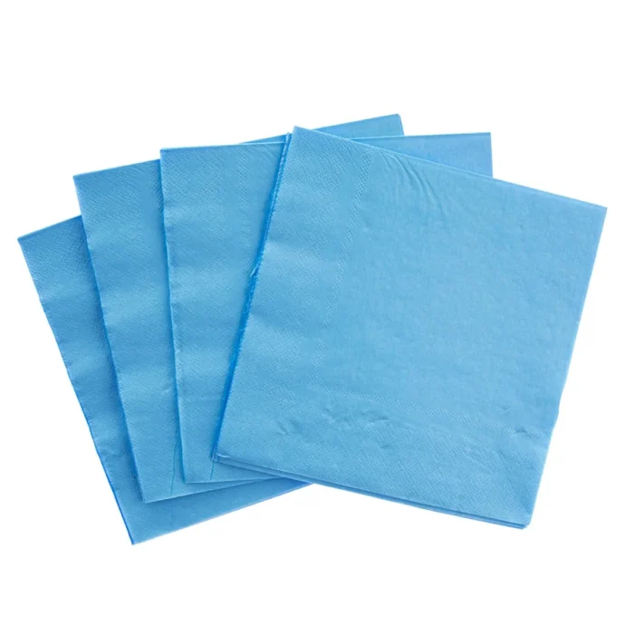Guardanapos Papel Azul 30x30cm c/16 - Image 1