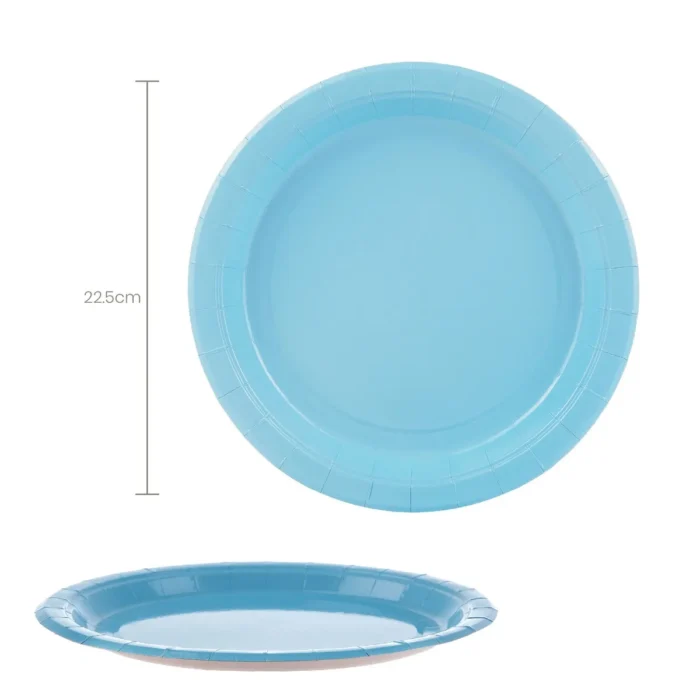 Pratos Papel Azul 22.5cm c/6 - Image 1