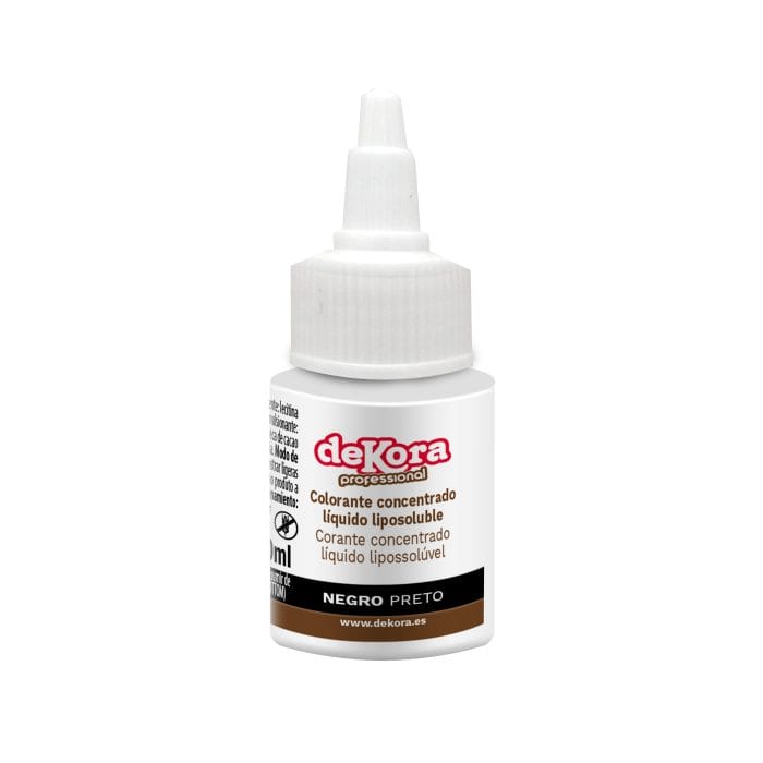 Dekora Corante Concentrado Líquido Preto 30ml - Image 1
