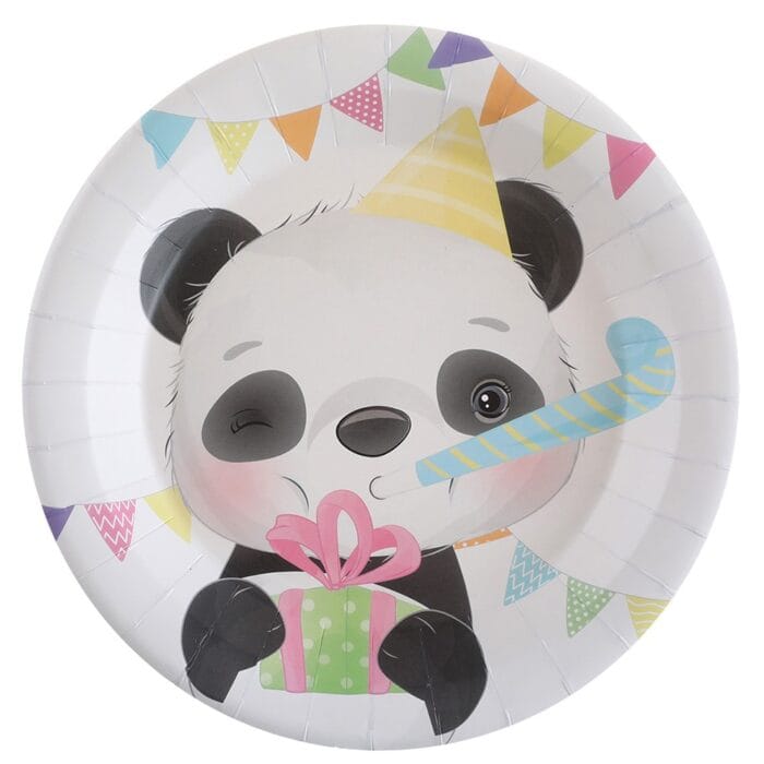 Pratos Papel Panda 21.5cm c/10 - Image 1