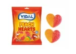 Vidal Saquetas Corações Pêssego 90gr c/14