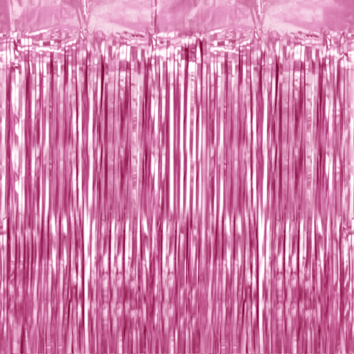 Cortina de Festas Rosa Bebe 100x200cm - Image 1