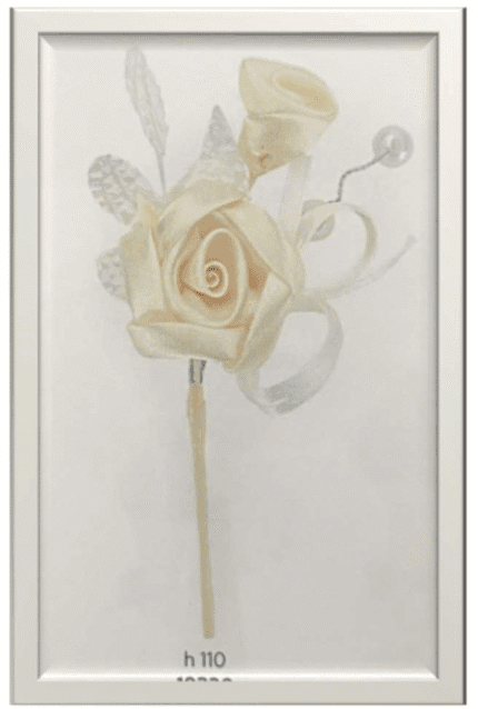 Pick Rosa 2 Bouquet c/ Pérolas 11cm
