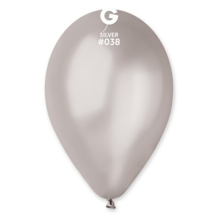 Balões Latex #038 Prata 11'' Gemar c/100