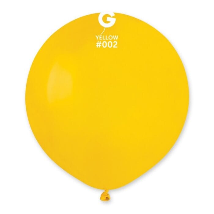 Balões Latex #002 Amarelo 19” Gemar c/25 - Image 1