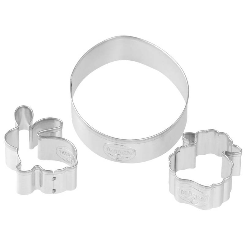 Conjunto 3 Cortadores Páscoa Linze Dr. Oetker