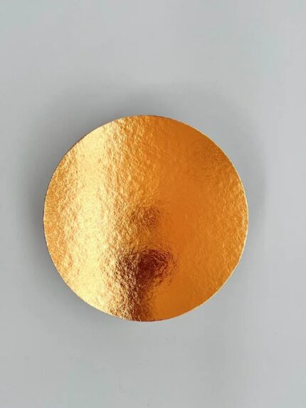 Disco Liso Ouro / Preto Redondo 14,5cm