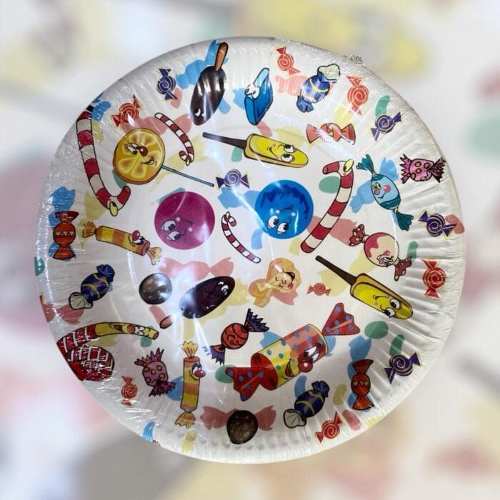 Pratos de Papel Sweet Party 23cm c/8 - Image 1