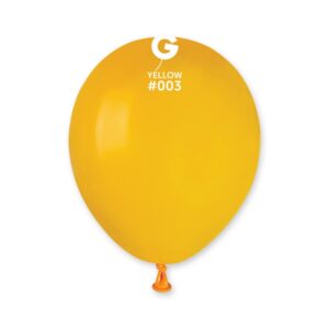 Balões Latex #003 Amarelo 5'' Gemar c/100