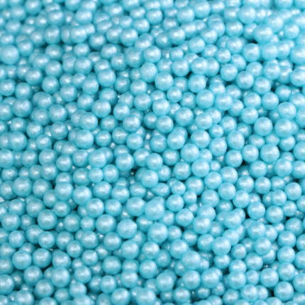 Mix Decoração Pérolas Brilhantes Pequenas Azul Turquesa 75g