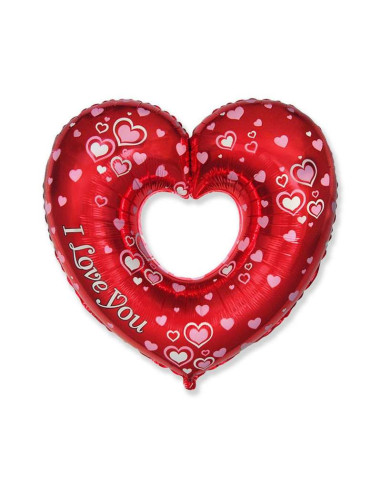 Balão Foil Coração I Love You 14''