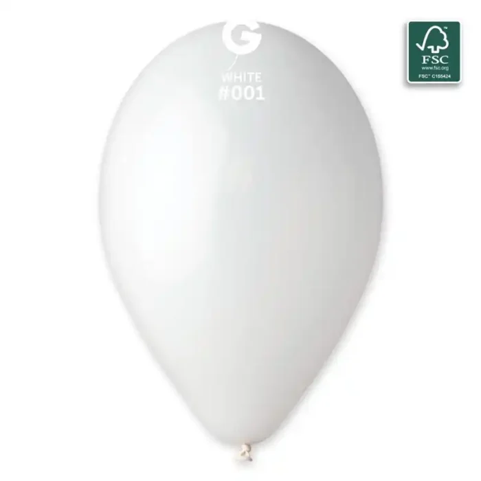 Balões Latex #001 Branco 13” Gemar c/50 - Image 1