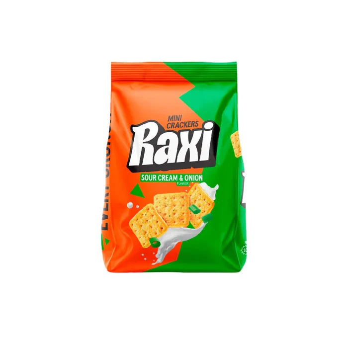 Crackers Raxi Mini Cream Onion 100gr - Image 1