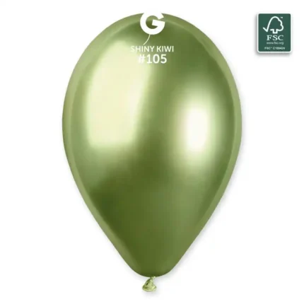 Balões Latex #105 Shiny Green Kiwi 13” Gemar c/50